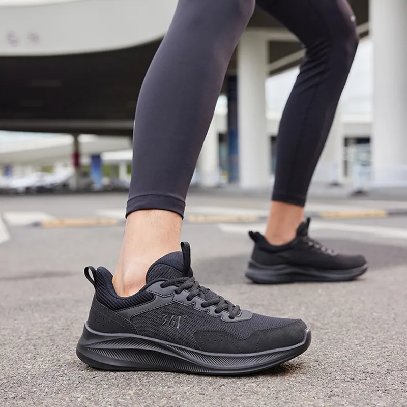 361° Blade 2.0 Cushioned Slip Resistant Low Top Casual Running Shoes Men's Black-6