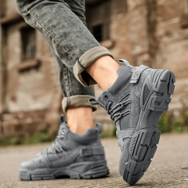HLA Wear-Resistant Slip-Resistant Short Outdoor Boots Men's-17