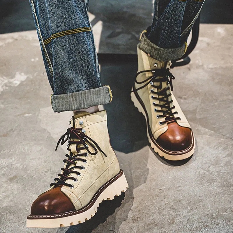 WEISHIBANGWEI Warm Crew Outdoor Boots Men's-12