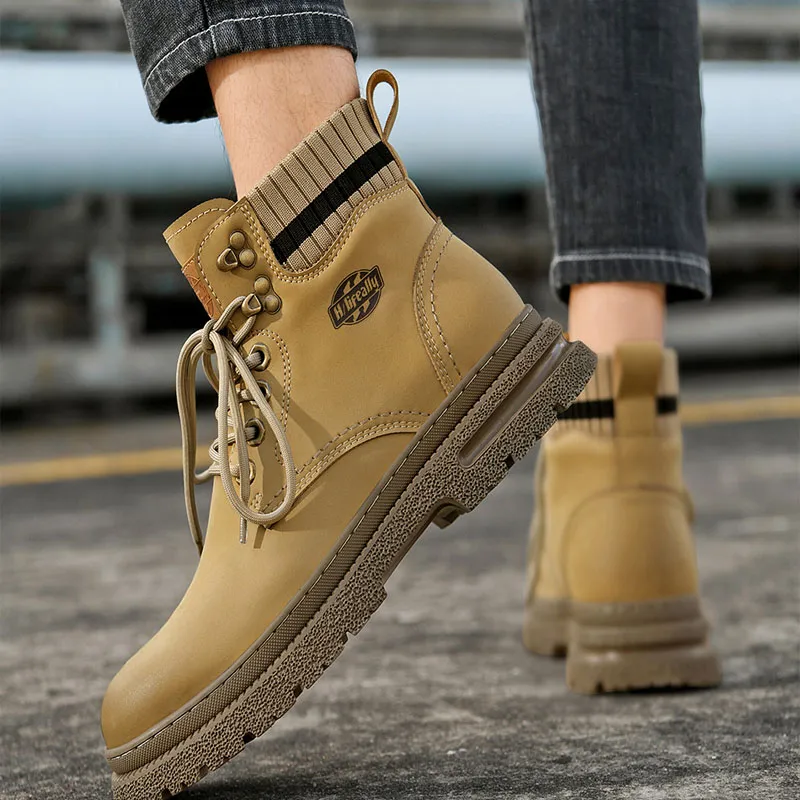 HLA Short Outdoor Boots 4.5cm Men's-6