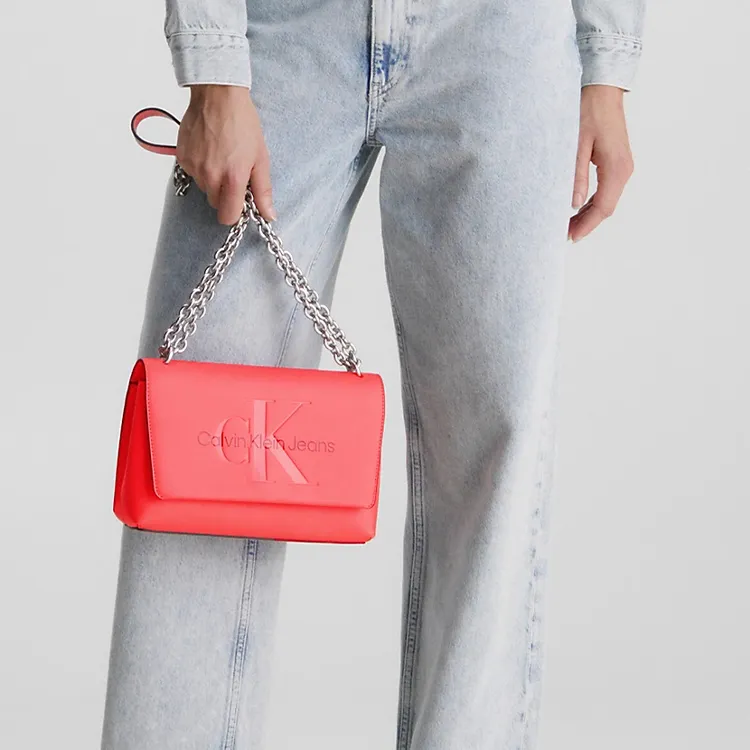 CK/Calvin Klein Polyurethane Portable Crossbody Bag Shoulder Bag Women's Dubarry Blue-4