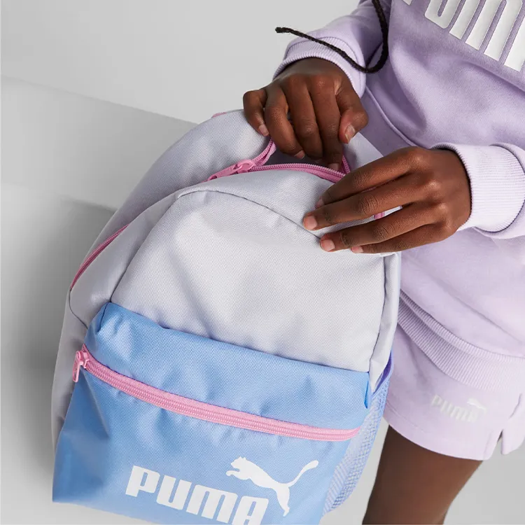 PUMA Polyester Backpack Small Size Women's Purple & Pink-3