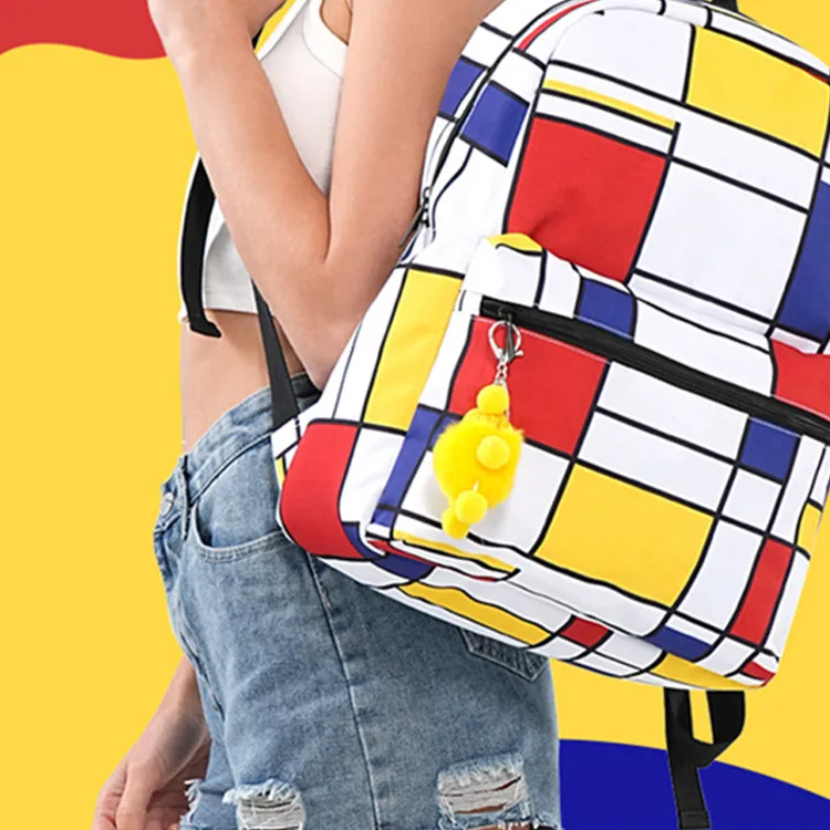 TINYAT Backpacks Multicolor Block-4