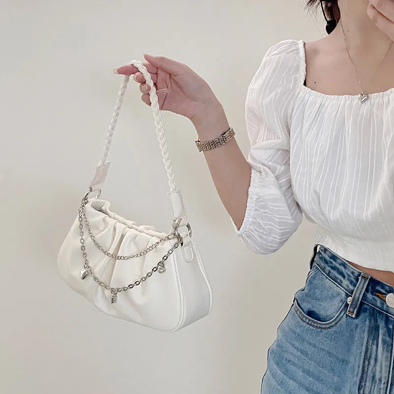 Carksky PU Portable Crossbody Bag, Shoulder Bag Regular Women's White/Yellow/Black-1