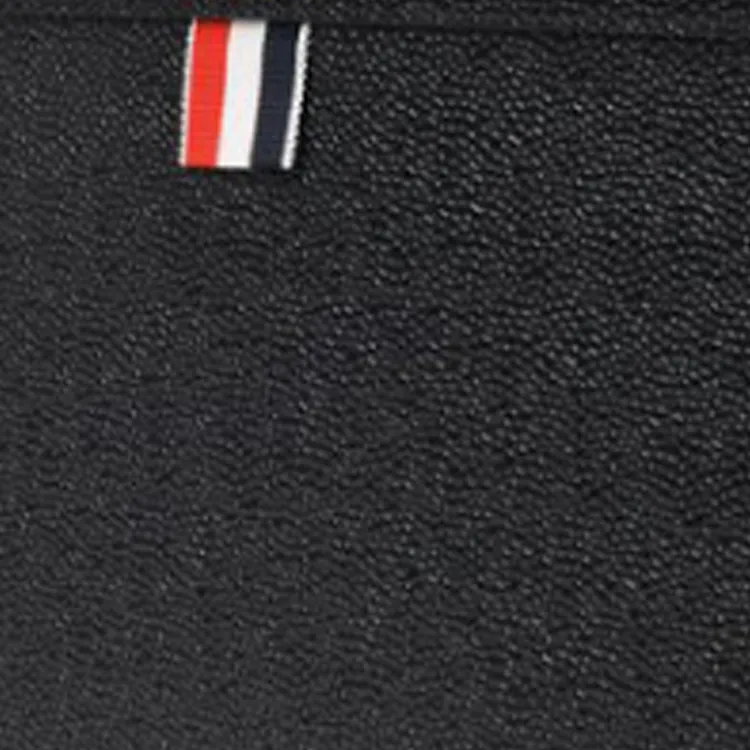 THOM BROWNE Logo Printed Pebbled Crossbody Bag-4