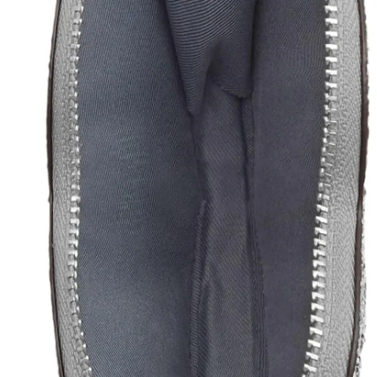 COACH Calfskin Coin Purse Card Holder, Wallet Women's Silver-3