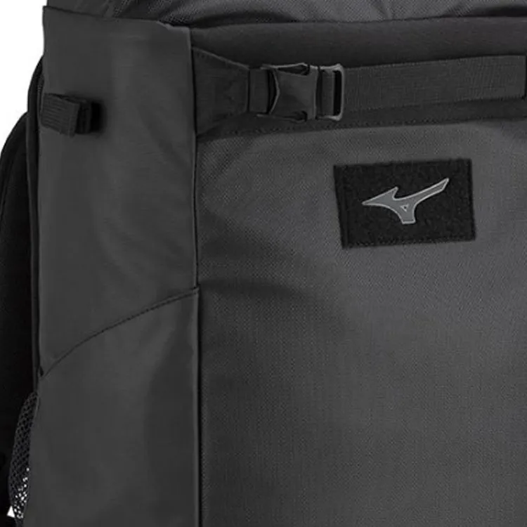 Mizuno Synthetic Leather Backpack Regular Unisex Black-2