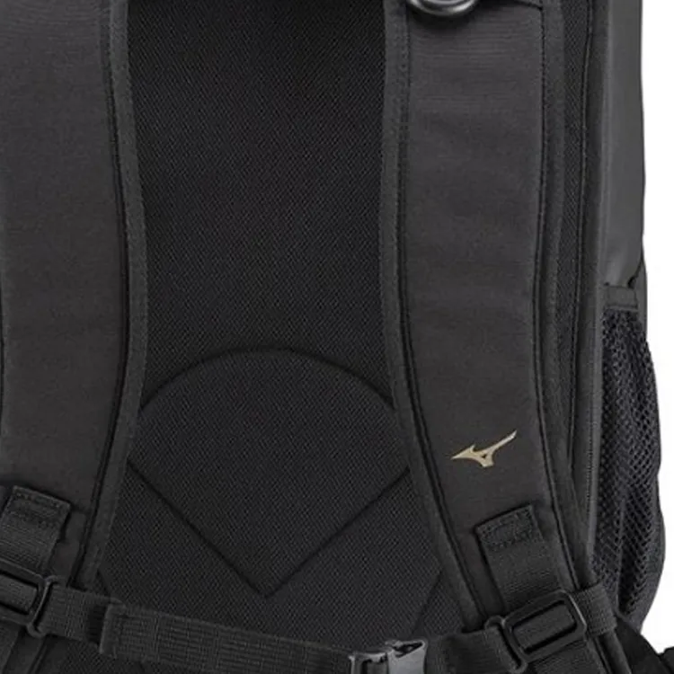 Mizuno Synthetic Leather Backpack Regular Unisex Black-3
