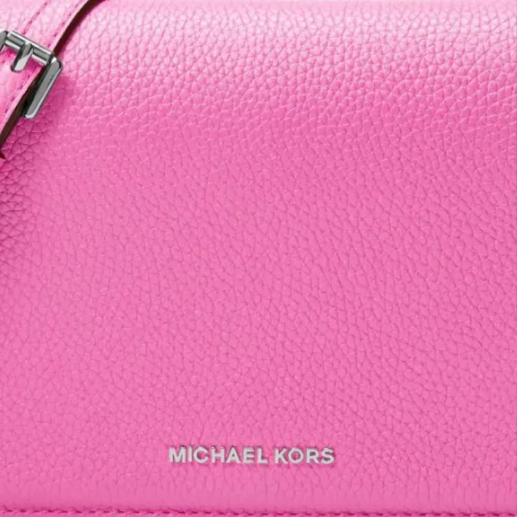 MICHAEL KORS Jet Set Cow Leather Shoulder Bag, Crossbody Bag Medium Size Women's Magenta-2