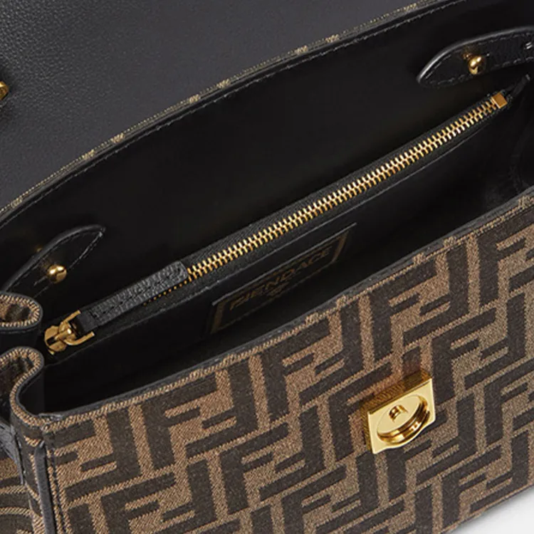 VERSACE La Medusa Polyester Crossbody Handbags Medium Size Women's Image Color-3