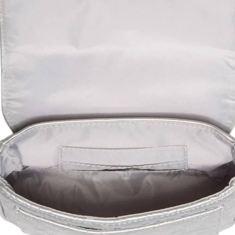GUESS Artificial Leather Wallet Mini Women's Silver-4