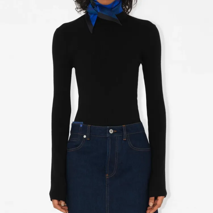 Burberry Silk Scarves Unisex Blue-2
