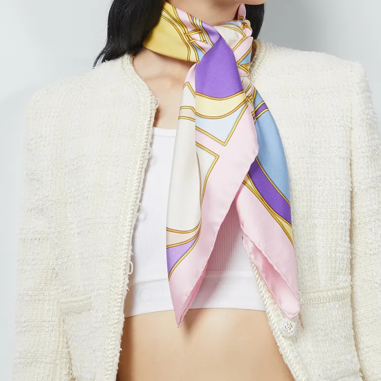 GUCCI Silk Silk Scarves Women's Pink-2