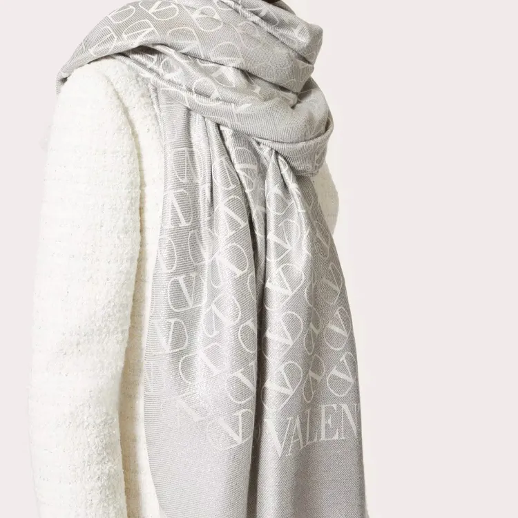 Valentino Garavani VLogo Signature Jacquard Shawl-1