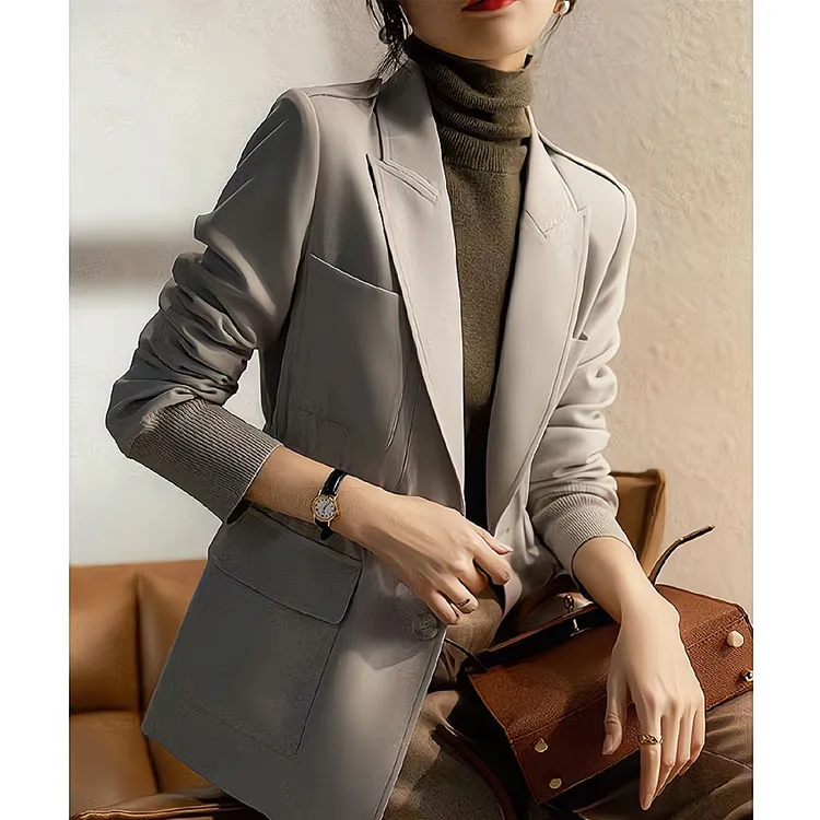 THEORY Business Suits Women's Light Beige Gray-1