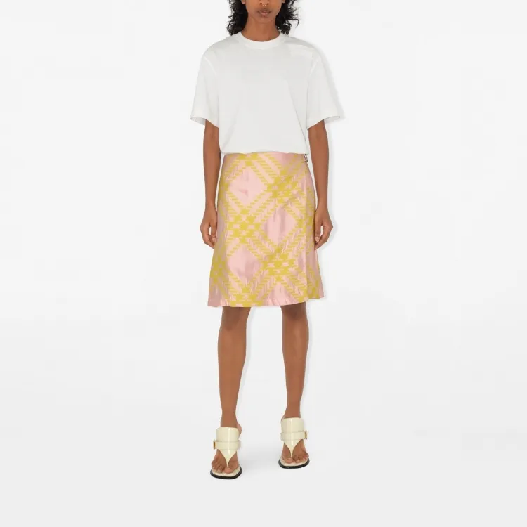 Burberry Checked Pleated Mini Skirt-3