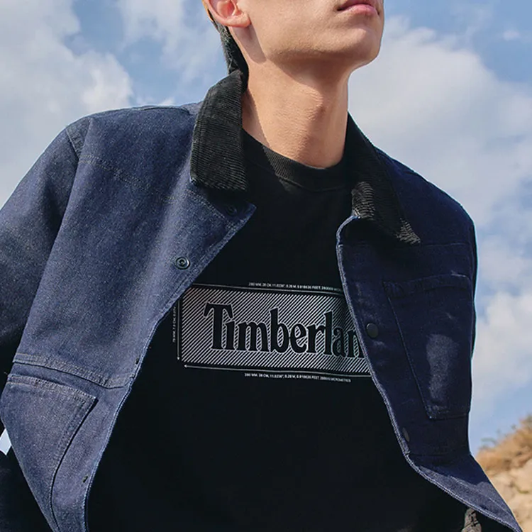 Timberland Puffer Jackets Men Aqua Denim Blue-5