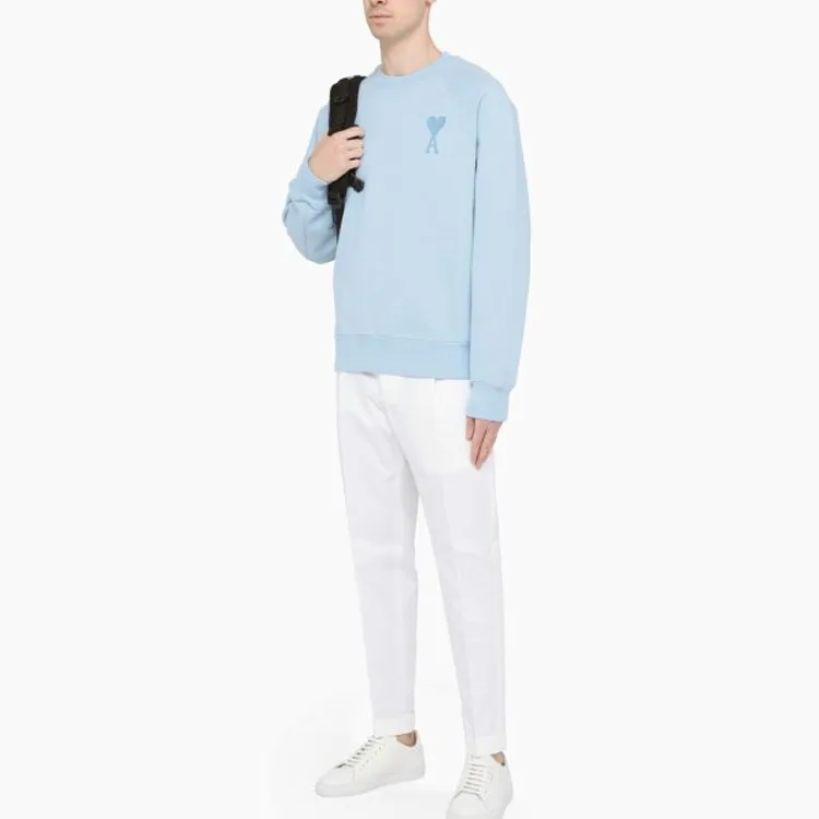 Ami Paris Ami De Coeur Tonal Boxy Fit Crewneck-5