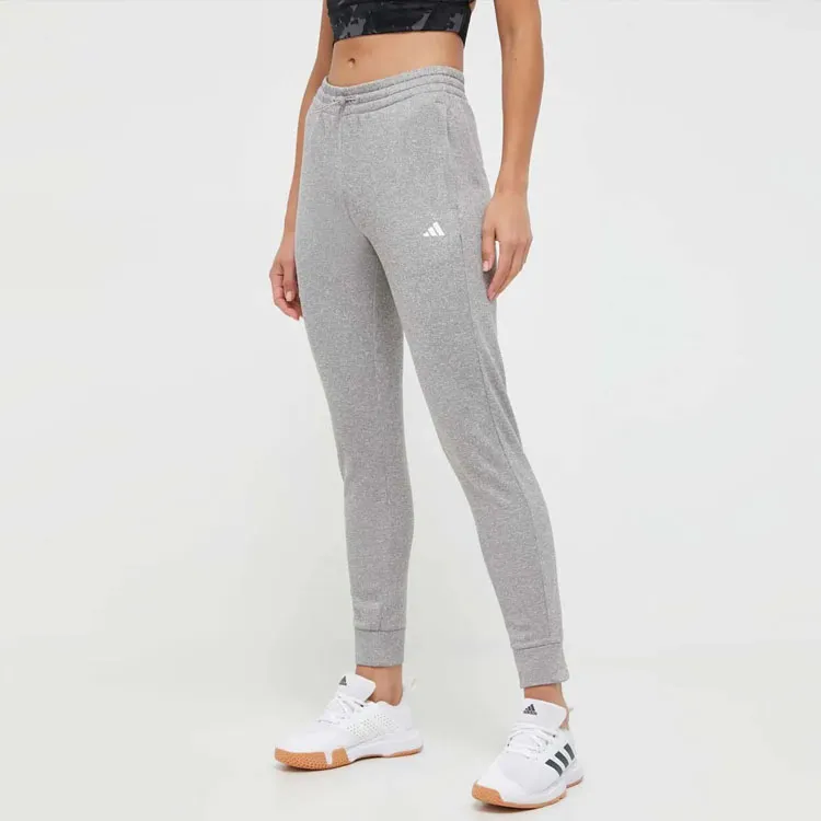 Adidas AEROREADY Knitted Sweatpants Women's Gray-4