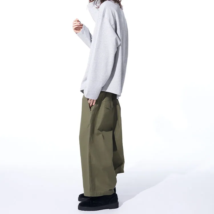 Yohji Yamamoto Casual Pants Unisex Green-3