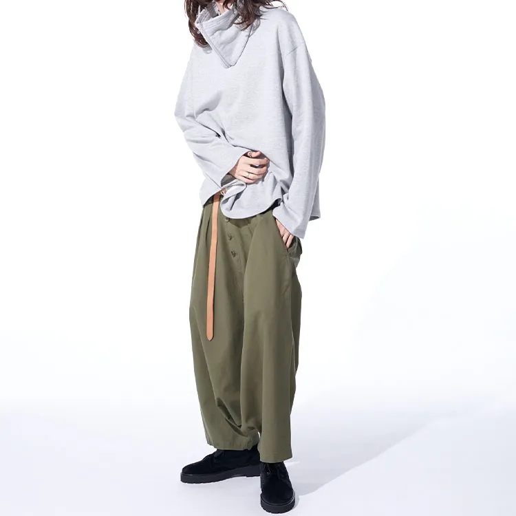 Yohji Yamamoto Casual Pants Unisex Green-2