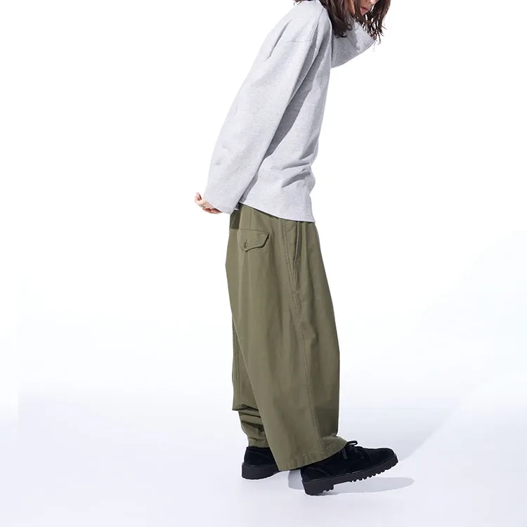 Yohji Yamamoto Casual Pants Unisex Green-4