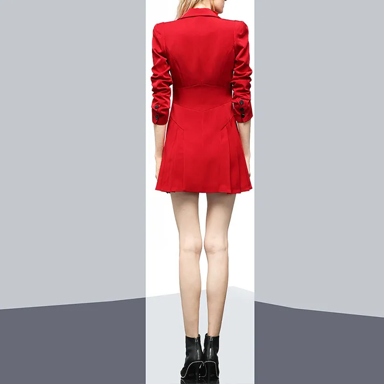 AUI Business Suits Women's Red-3