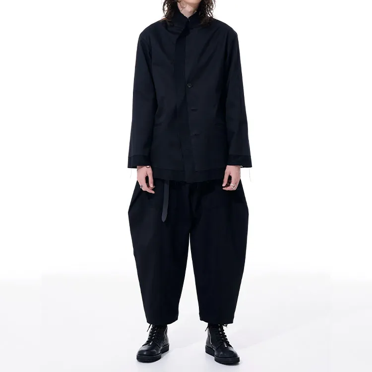 Yohji Yamamoto Casual Pants Men Black-4