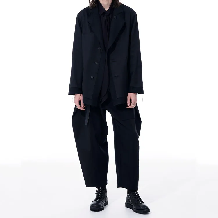 Yohji Yamamoto Casual Pants Men Black-3