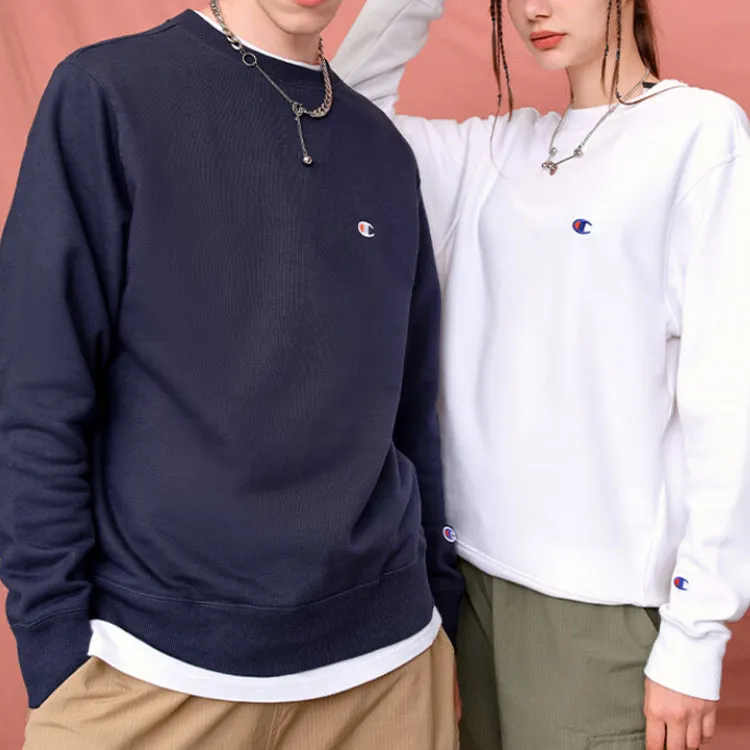 Champion Sweatshirt Japan Version Unisex Navy Blue-2