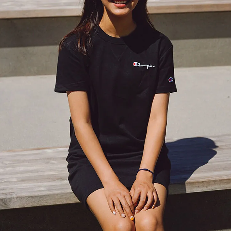 Champion T Shirt US Version Women's Black-5