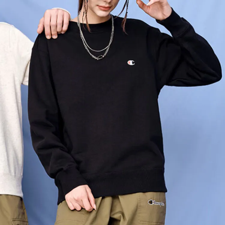 Champion Sweatshirt Japan Version Unisex Navy Blue-1