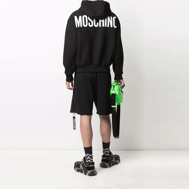 MOSCHINO Logo Printed Zipped Hoodie-2