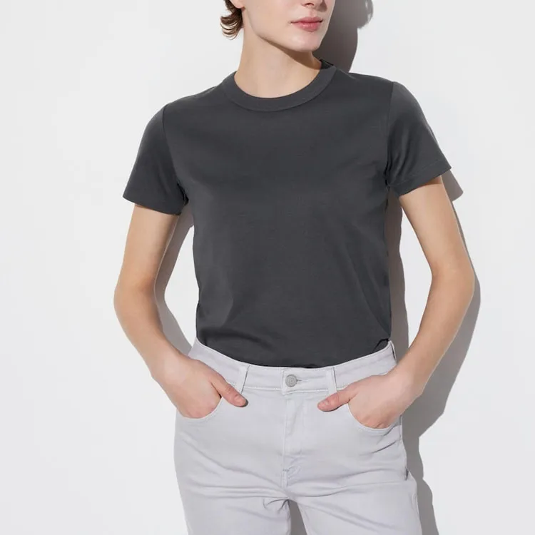 UNIQLO Regular T Shirt Women's Dark Gray-1