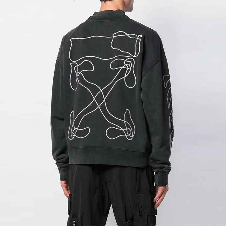 OFF WHITE Abstract Arrows Embroidered Sweatshirt-2