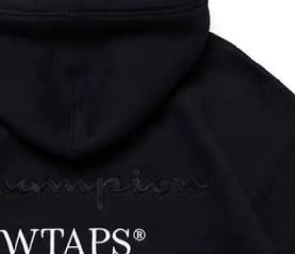 Champion X WTAPS T-shirt sweatshirts Unisex Black - Cheap