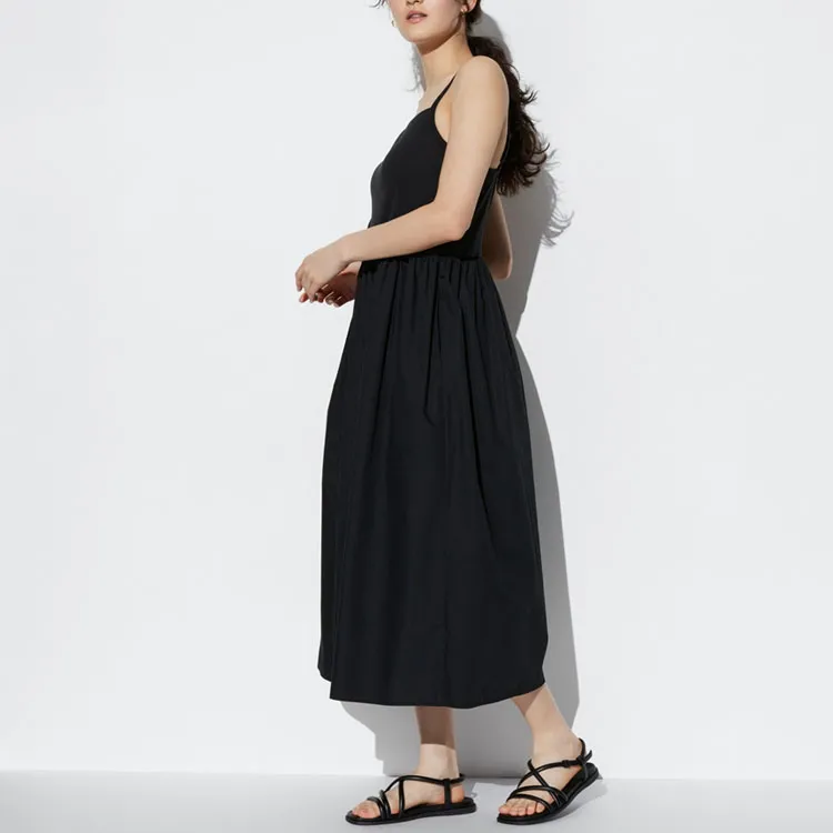 UNIQLO Slip Dress Women's Black-1