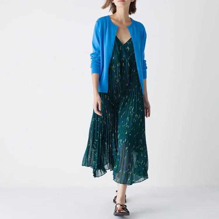UNIQLO Slip Dresses Women's Green-1