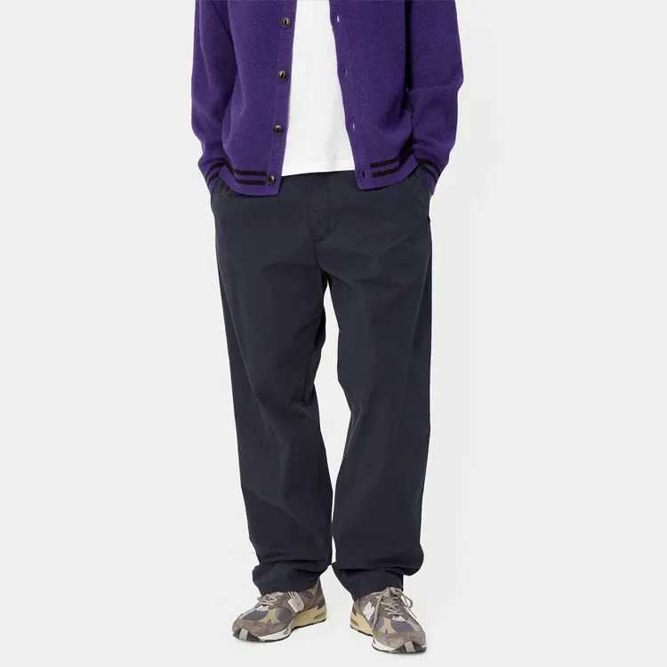 Carhartt WIP SS24 Calder Pant Poplin Casual Pants Men's Marine Blue-4