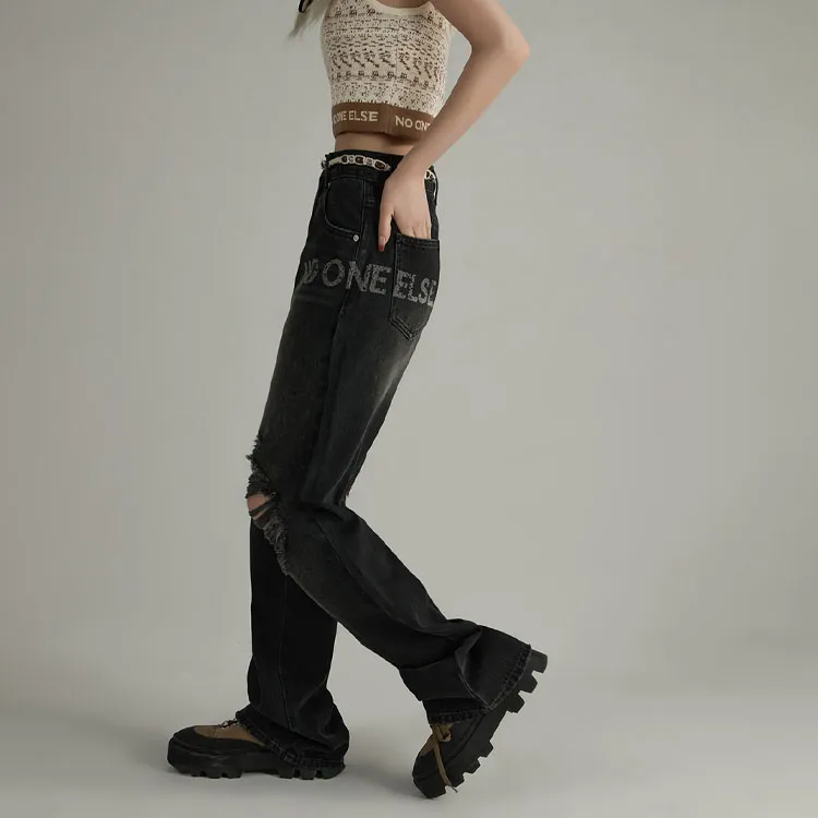 NO ONE ELSE Jeans Women's Black-2