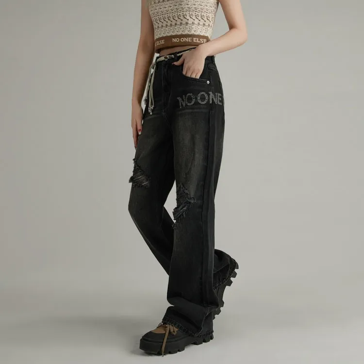 NO ONE ELSE Jeans Women's Black-1
