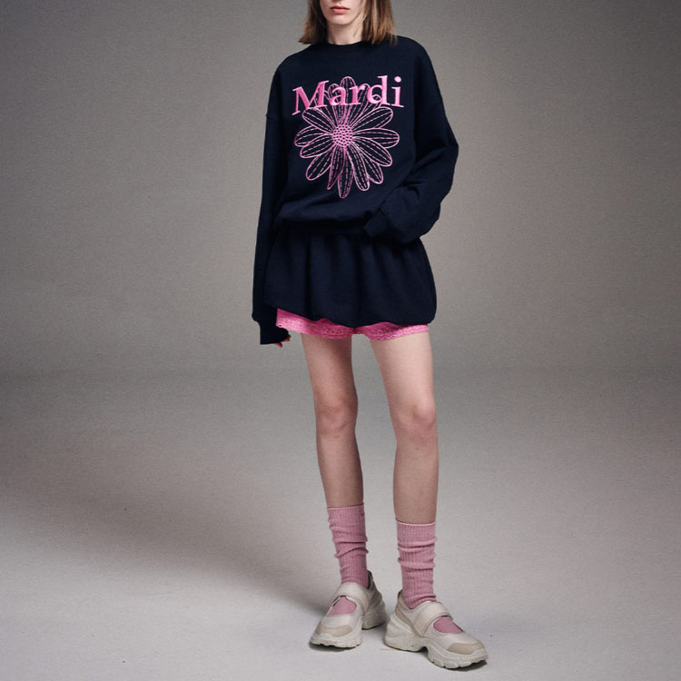 MARDI MERCREDI Sweatshirt Korean Style Women's - POIZON