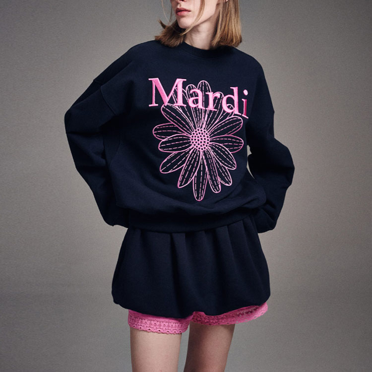 MARDI MERCREDI Sweatshirt Korean Style Women's - POIZON