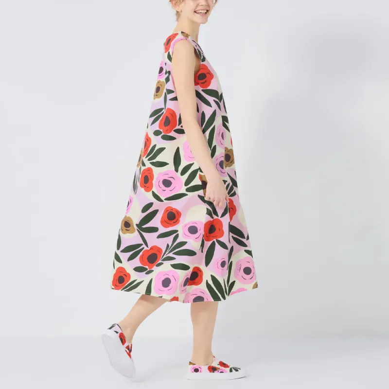 Marimekko X UNIQLO Marimekko Co-brand Sleeveless Dresses Women's Pink-2