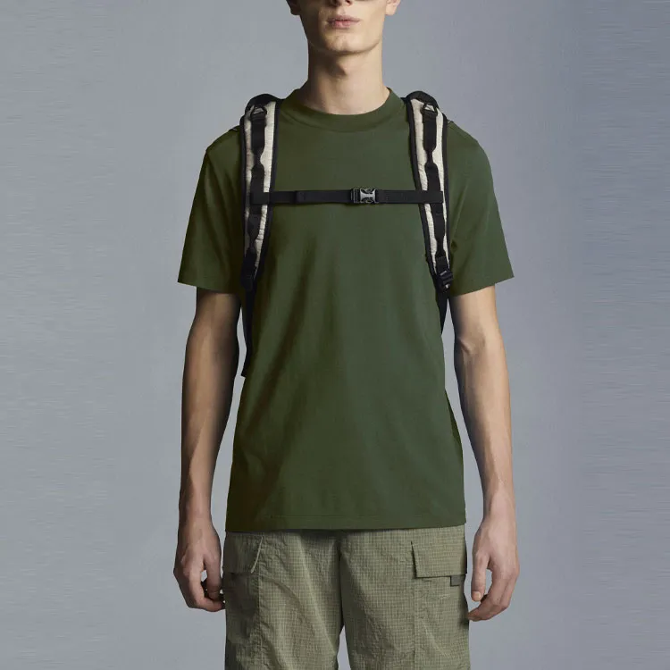 Moncler SS22 T Shirts Men Olive Green-1