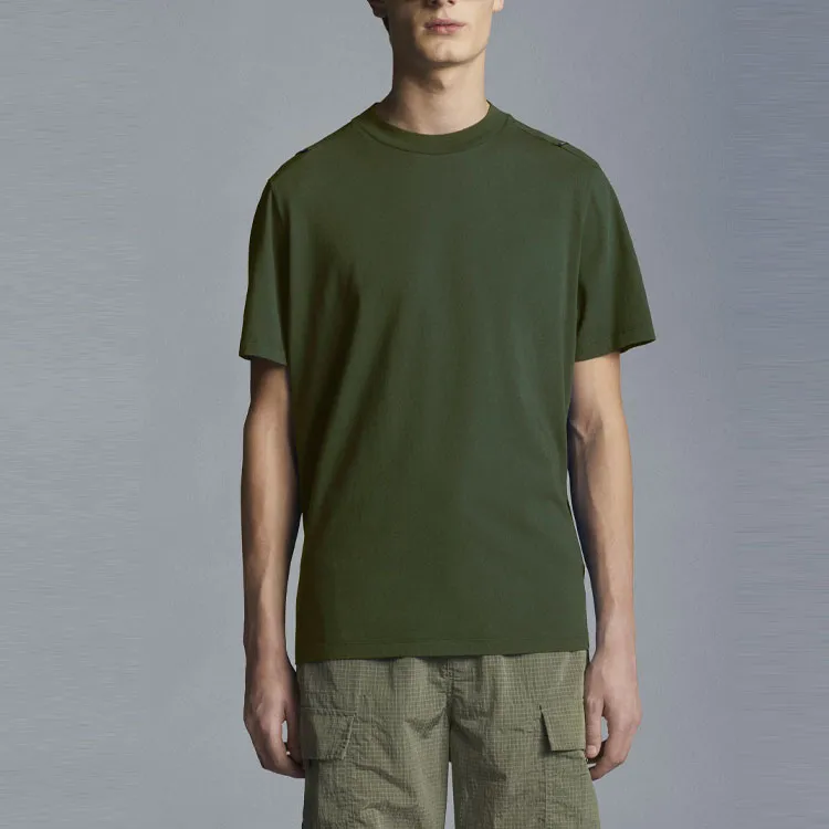 Moncler SS22 T Shirts Men Olive Green-2