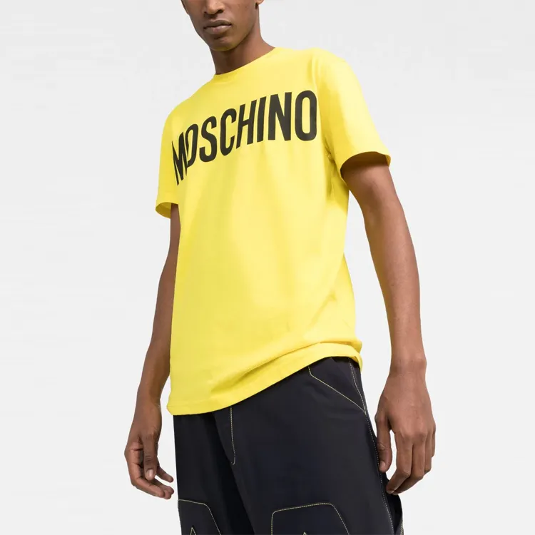 MOSCHINO T Shirts Men Yellow-1