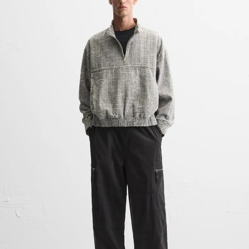 ZARA Sweatshirts Men Black-2
