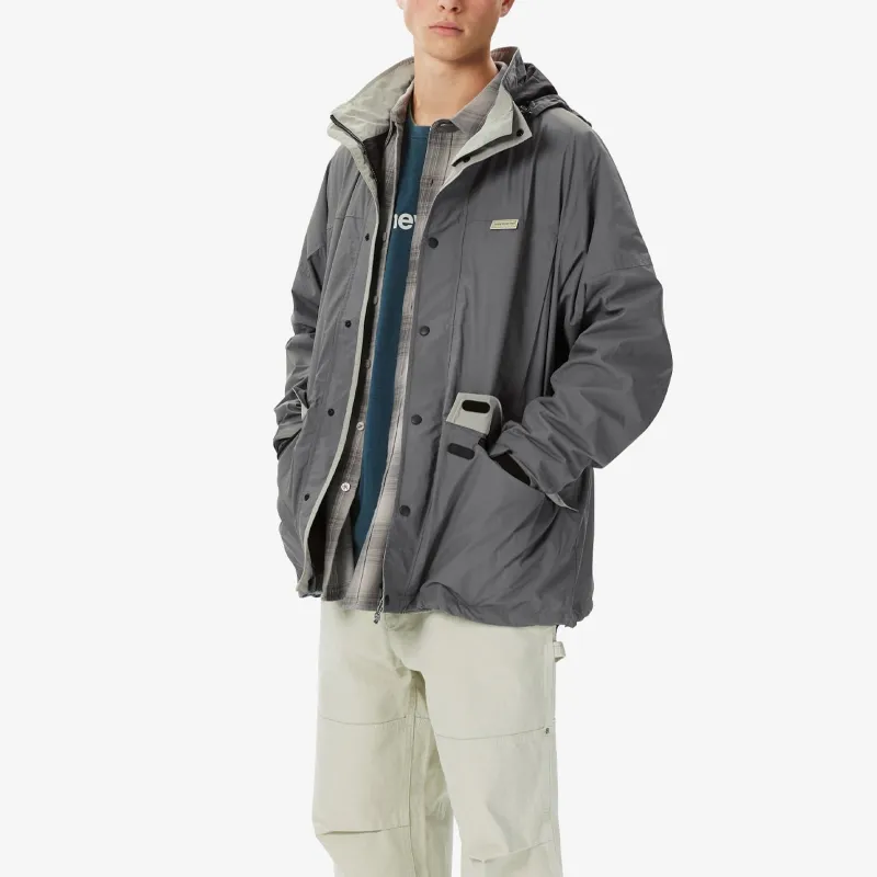Thisisneverthat FW24 Trench Coats Unisex Gray Blue-3