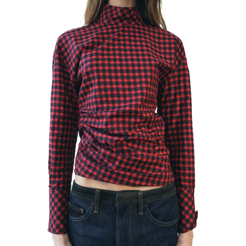 ZARA ZW Series Shirt Women's Red/Black-2